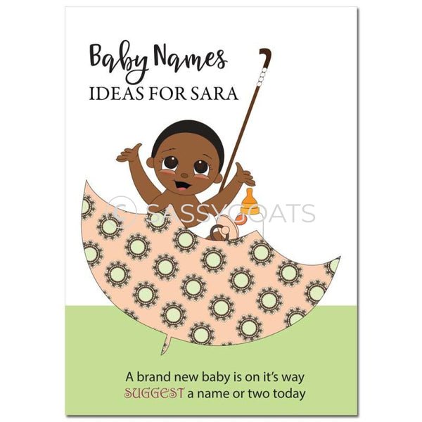 African American Baby Shower Games - Umbrella Name Suggestions
